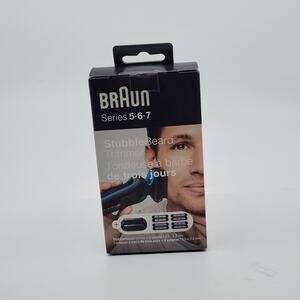 2018 Braun Series 5-6-7 Stubble Beard Trimmer + 4 Combs /0.5-2.3mm  New sealed